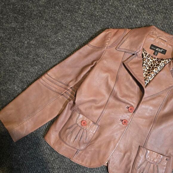 Genuine 100% Leather Jacket by Black Rivet. womans XL - Picture 2 of 6